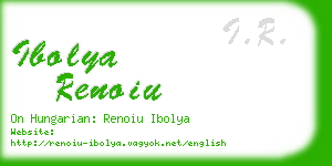 ibolya renoiu business card
